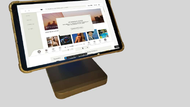 K Bubbles Touch 3 control tablet