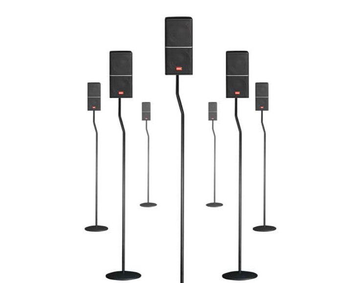 All-metal floor stands